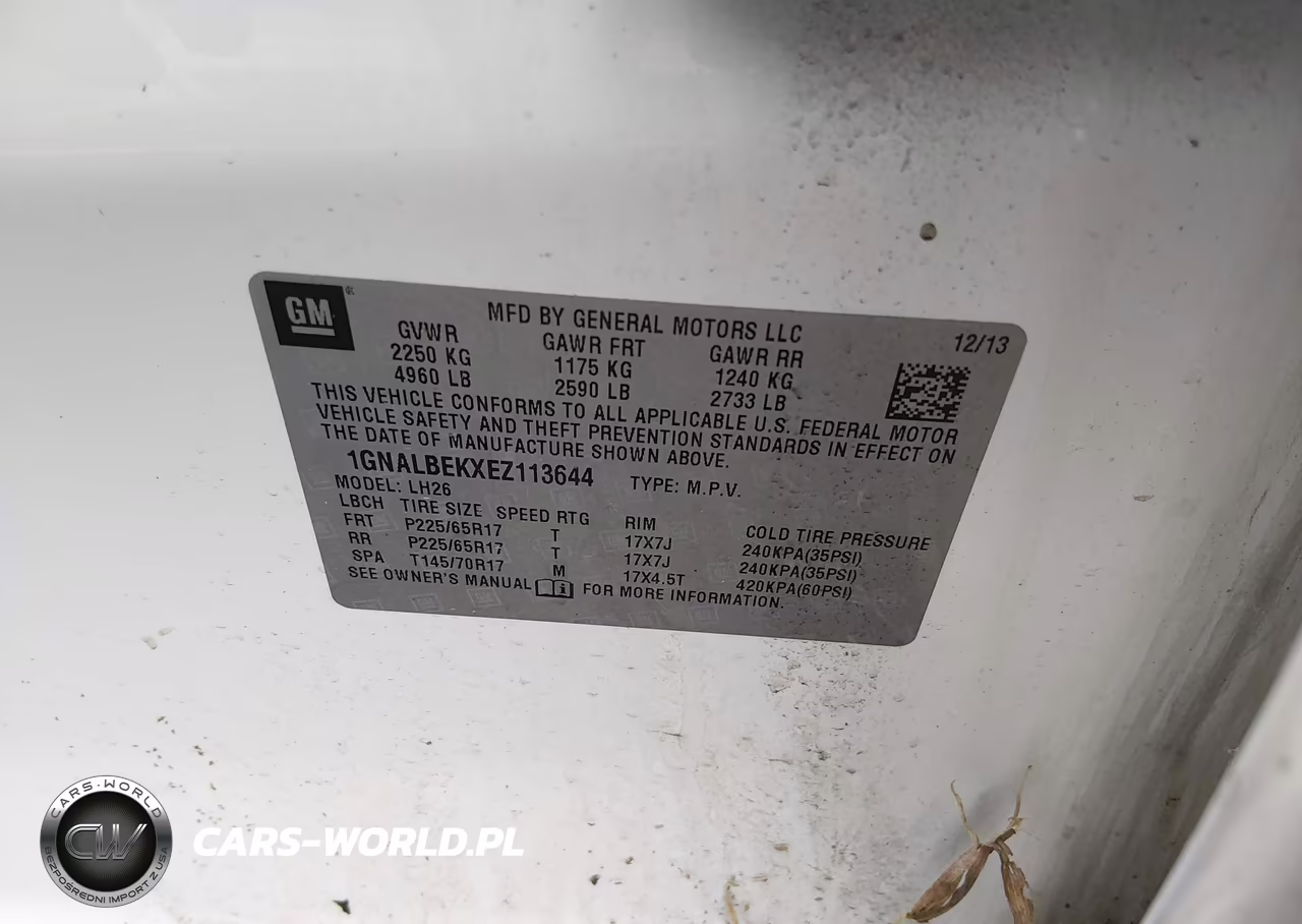 2014 Chevrolet Equinox 1Lt VIN:1GNALBEKXEZ113644 - 9
