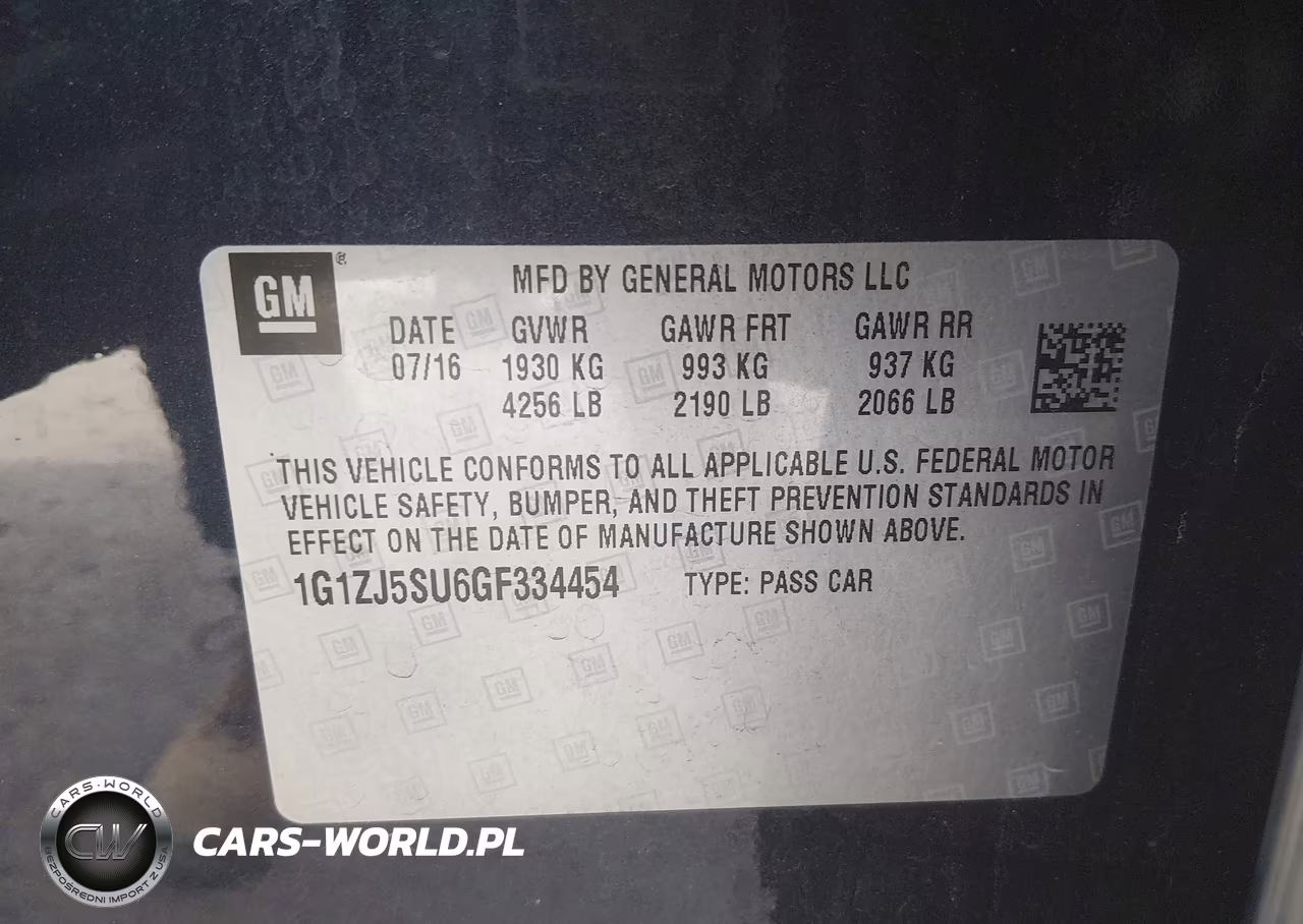 2016 Chevrolet Malibu Hybrid VIN:1G1ZJ5SU6GF334454 - 9