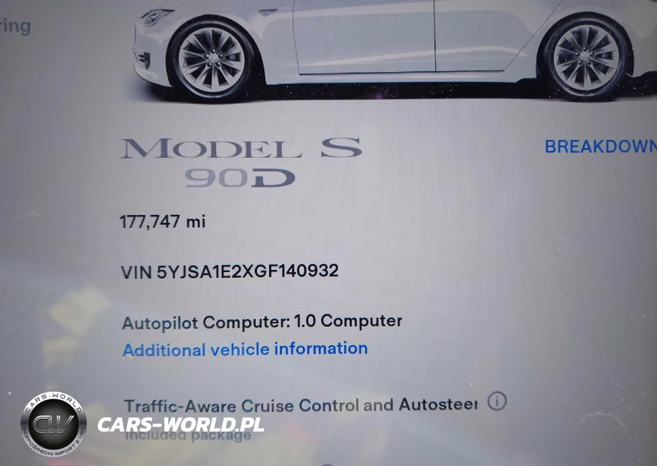 2016 Tesla Model S 60D-70D-75D-85D-90D VIN:5YJSA1E2XGF140932 - 15