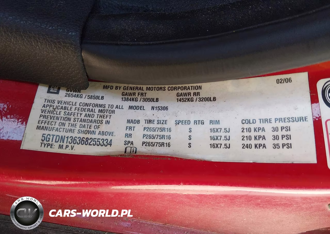 2006 Hummer H3 Suv VIN:5GTDN136368255334 - 9