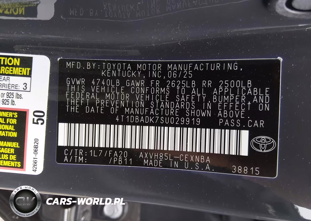 2025 Toyota Camry Le VIN:4T1DBADK7SU029919 - 9