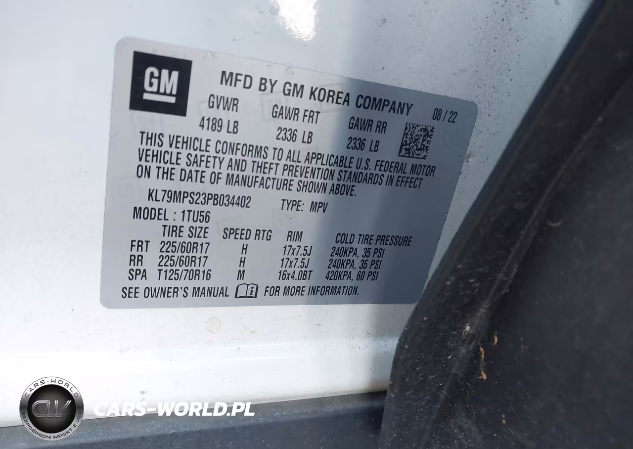 2023 Chevrolet Trailblazer Fwd Lt VIN:KL79MPS23PB034402 - 9