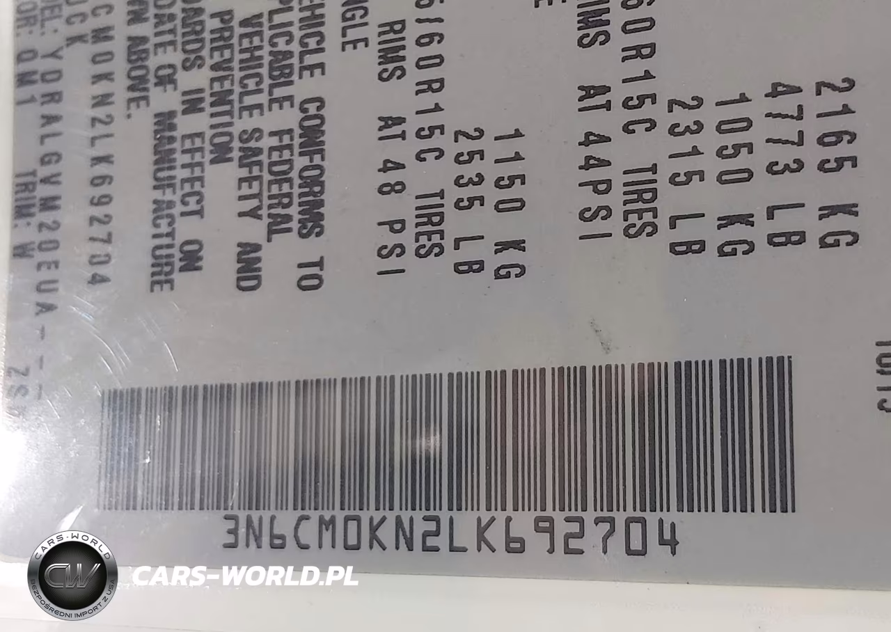 2020 Nissan Nv200 Cargo Sv Xtronic Cvt VIN:3N6CM0KN2LK692704 - 9