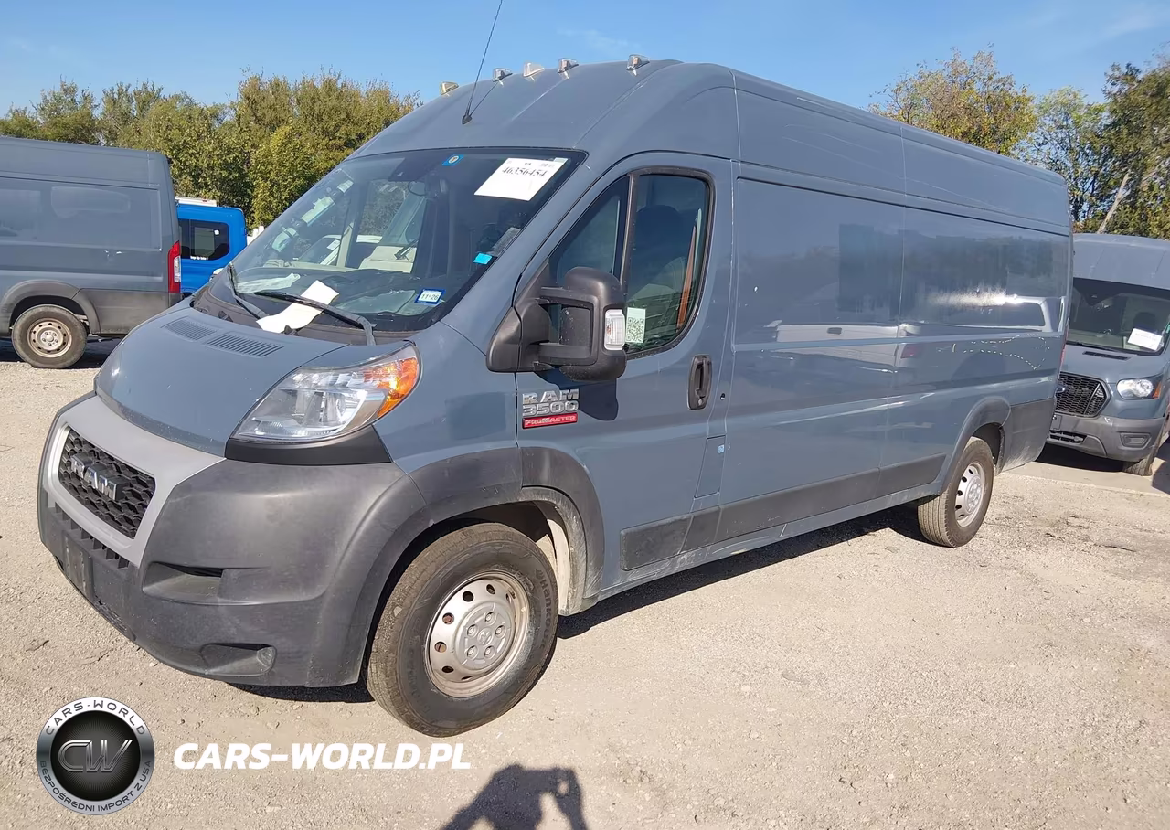2021 Ram Promaster 3500 Cargo Van High Roof 159 Wb Ext VIN:3C6MRVJG9ME579431 - 2