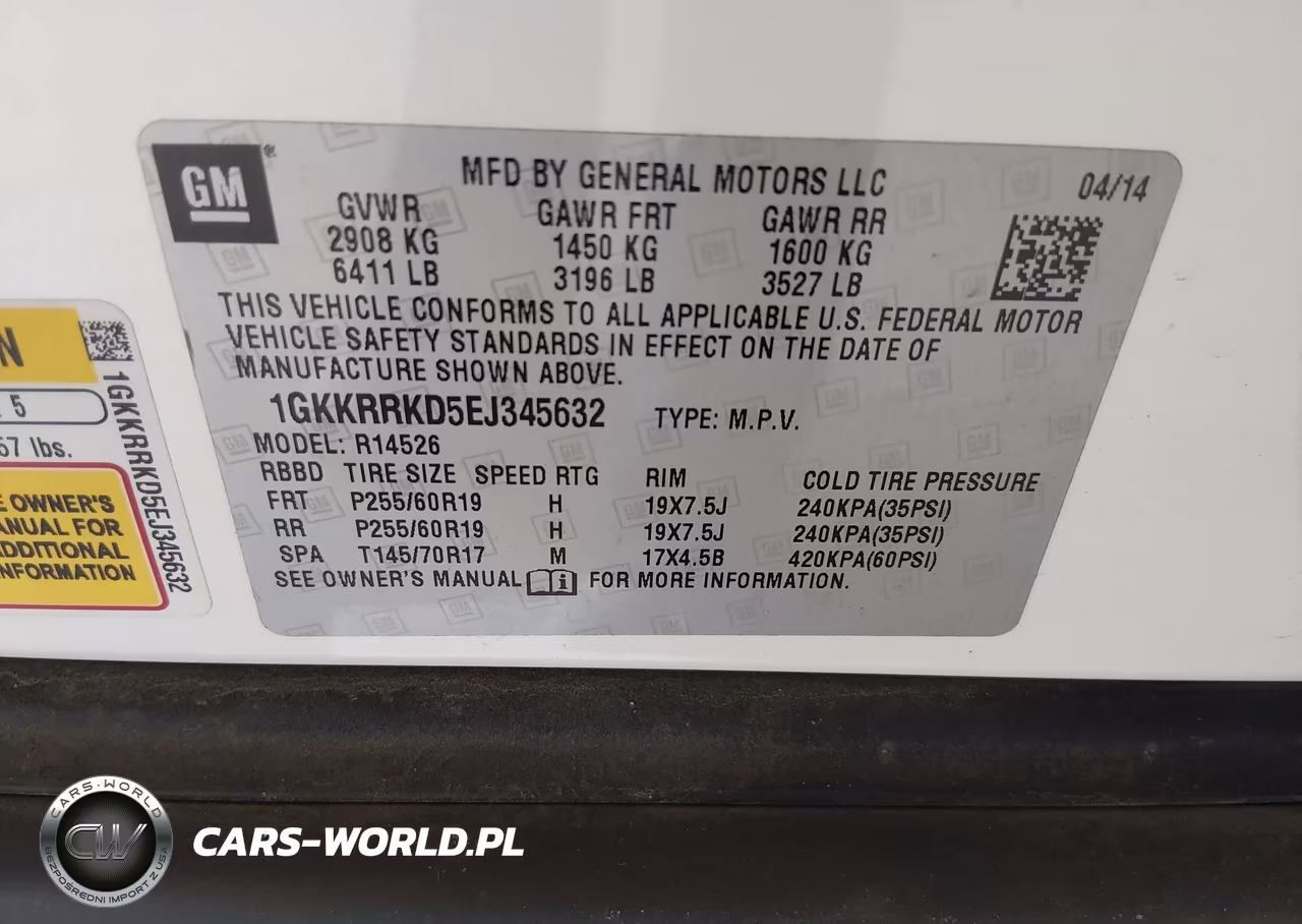 2014 GMC Acadia Slt-1 VIN:1GKKRRKD5EJ345632 - 9