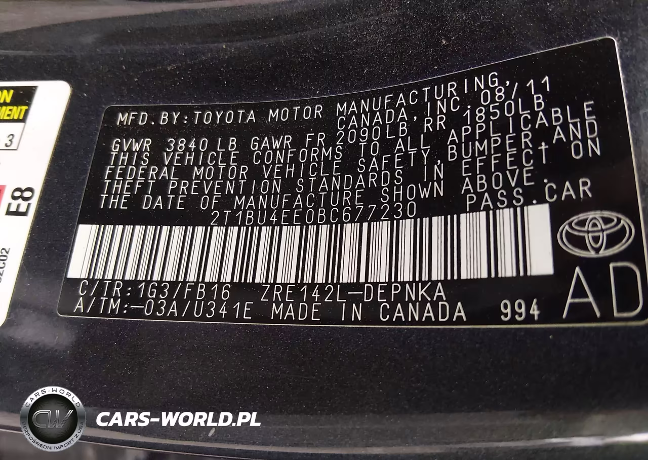 2011 Toyota Corolla Le VIN:2T1BU4EE0BC677230 - 9