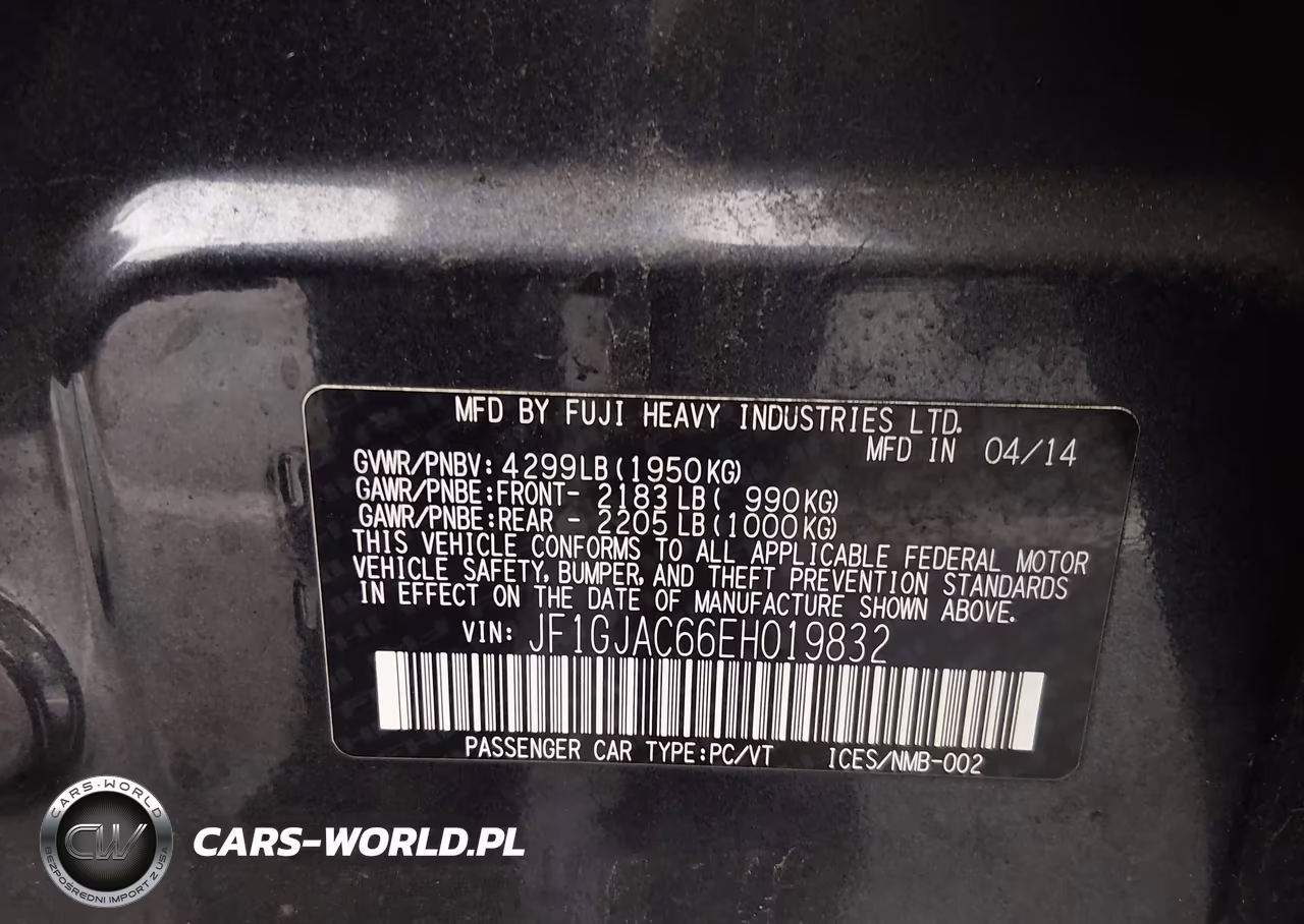 2014 Subaru Impreza 2.0I Premium VIN:JF1GJAC66EH019832 - 9