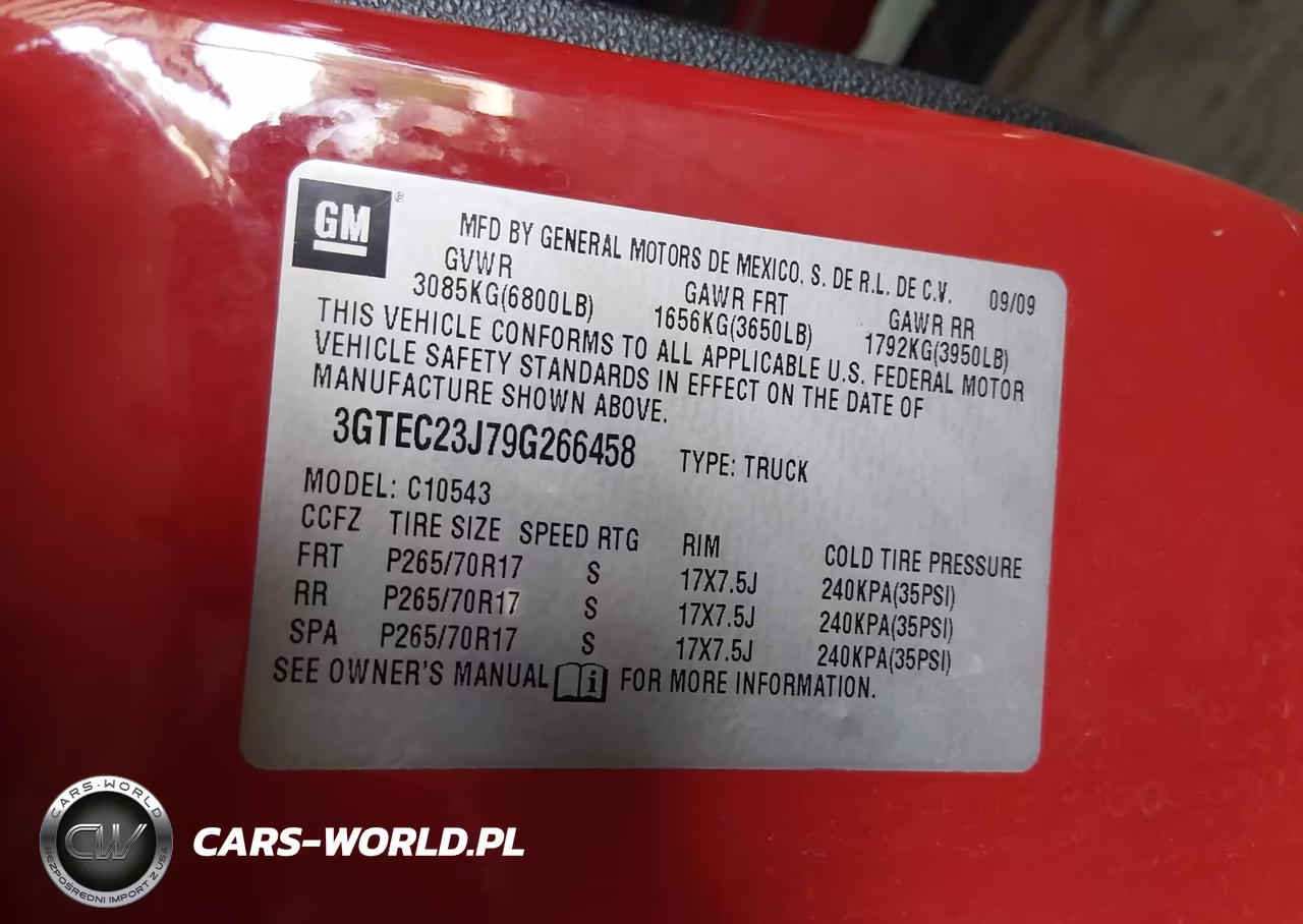 2009 GMC Sierra 1500 Sle VIN:3GTEC23J79G266458 - 9