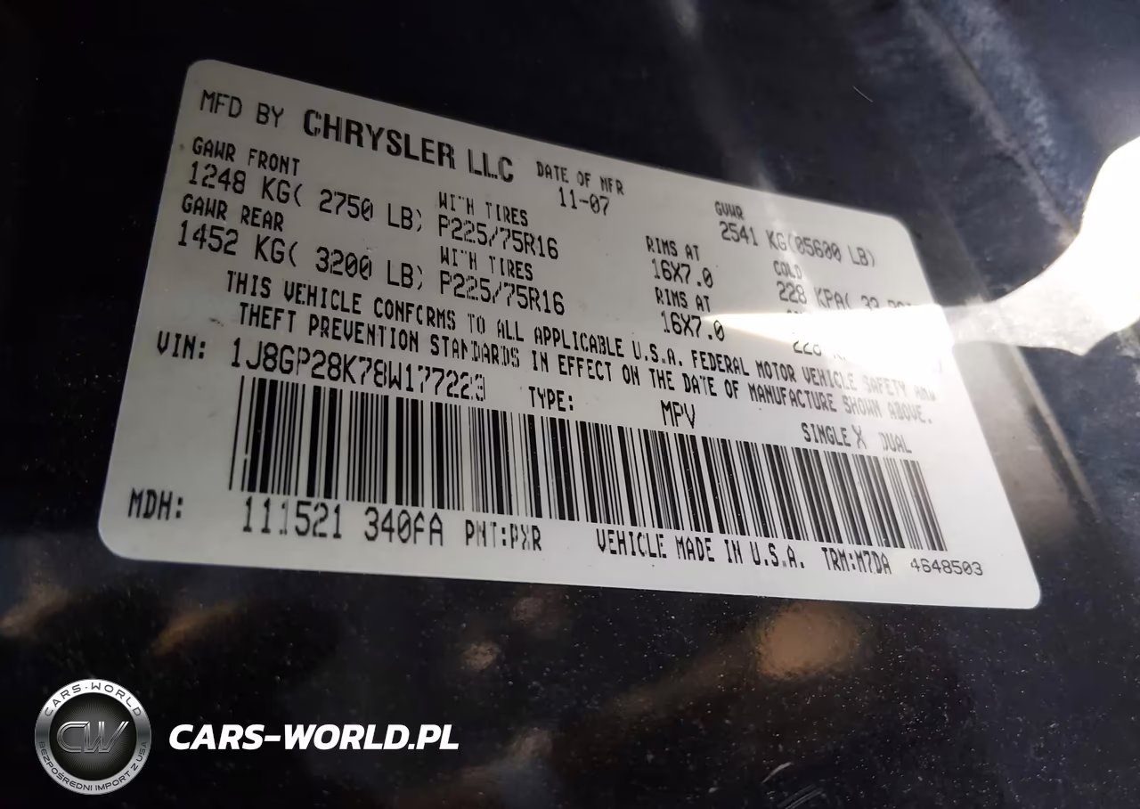 2008 Jeep Liberty Sport VIN:1J8GP28K78W177223 - 9