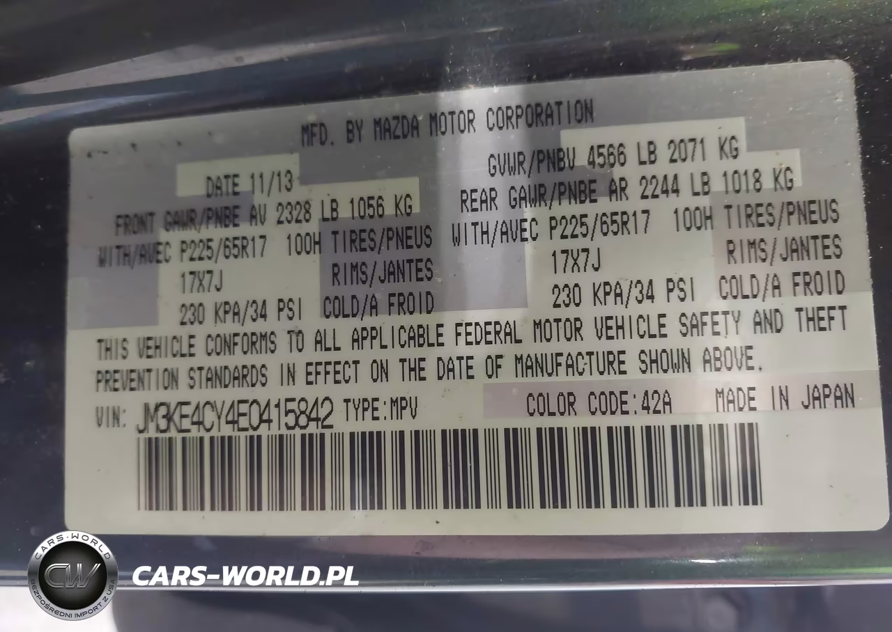2014 Mazda Cx-5 Touring VIN:JM3KE4CY4E0415842 - 9