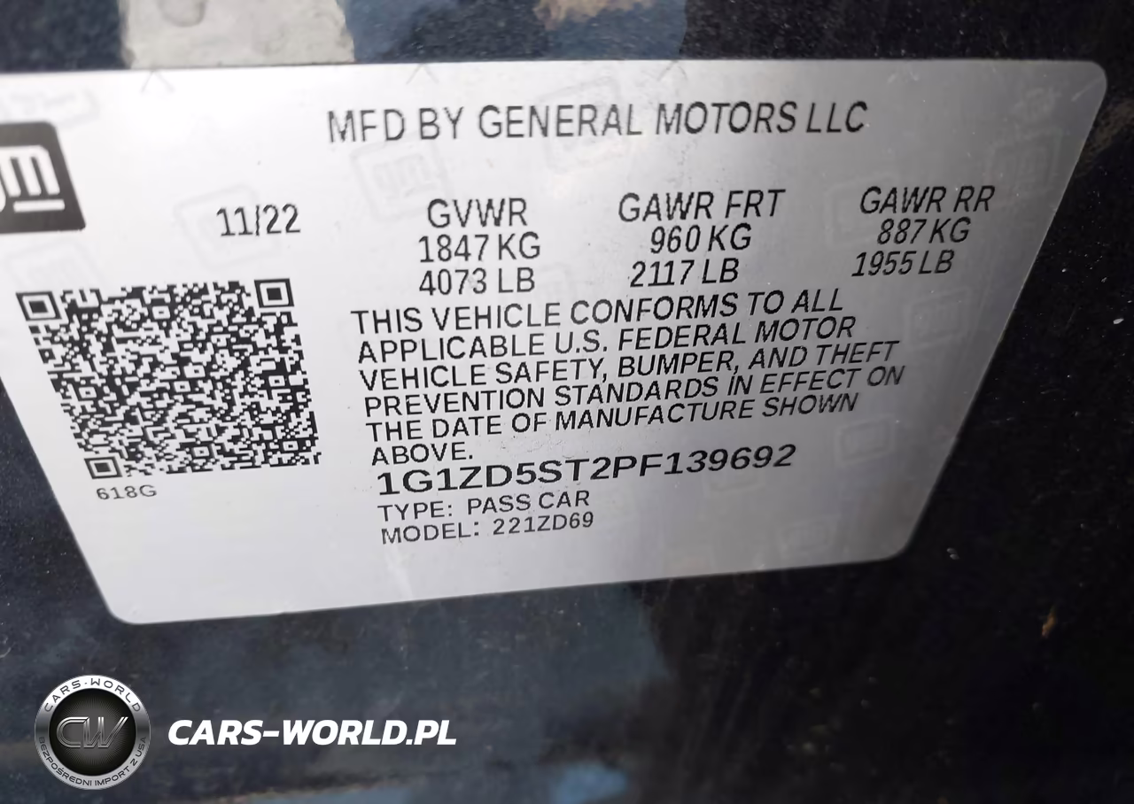 2023 Chevrolet Malibu Fwd 1Lt VIN:1G1ZD5ST2PF139692 - 9