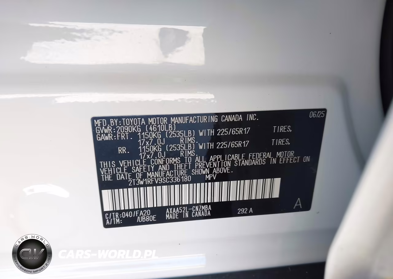 2025 Toyota Rav4 Xle VIN:2T3W1RFV9SC336180 - 9