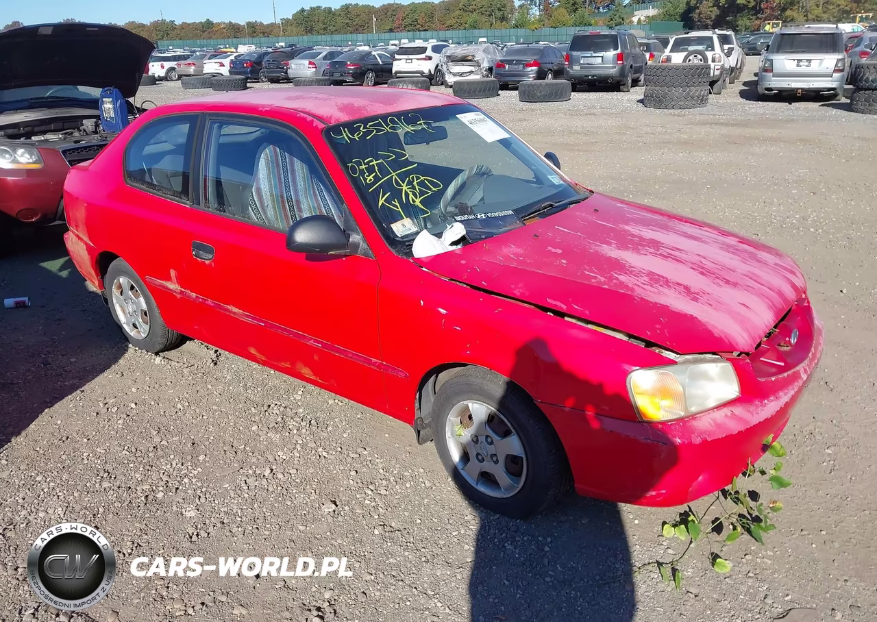 2002 Hyundai Accent Gs VIN:KMHCG35C22U225816 - 1
