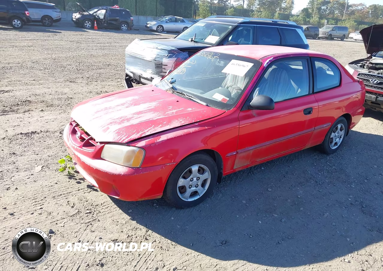 2002 Hyundai Accent Gs VIN:KMHCG35C22U225816 - 2