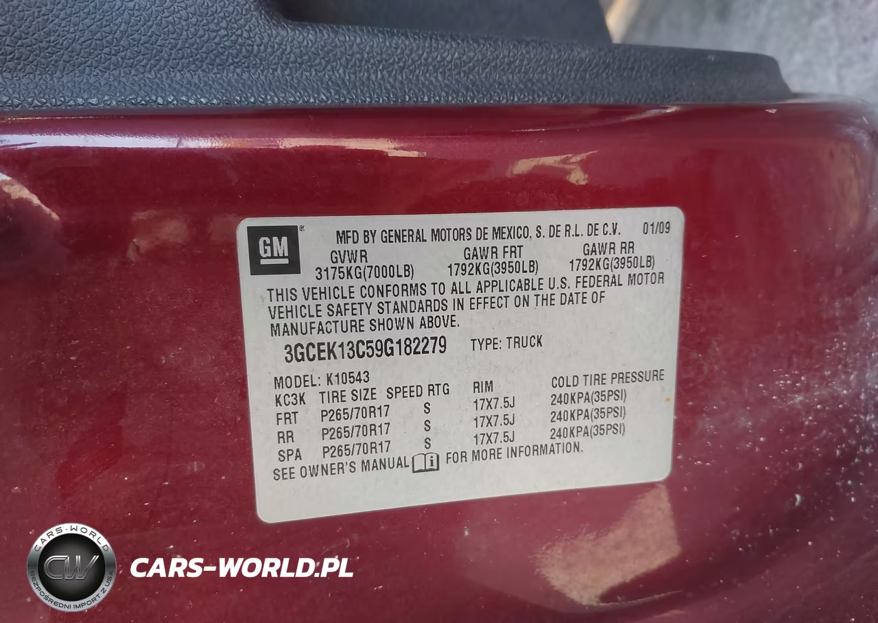 2009 Chevrolet Silverado 1500 Ls VIN:3GCEK13C59G182279 - 9