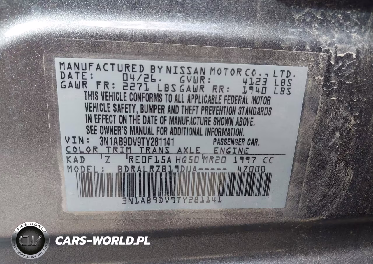 2026 Nissan Sentra Sr VIN:3N1AB9DV9TY281141 - 9
