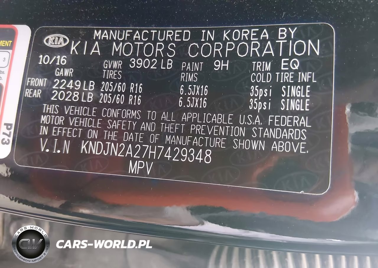 2017 Kia Soul VIN:KNDJN2A27H7429348 - 9