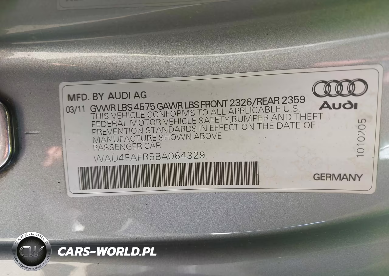 2011 Audi A5 2.0T Premium VIN:WAU4FAFR5BA064329 - 9