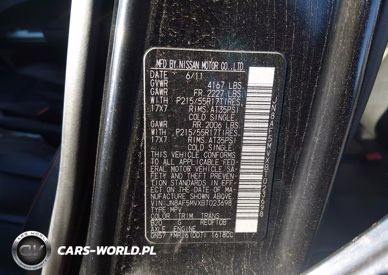 2011 Nissan Juke Sl VIN:JN8AF5MVXBT023698 - 9