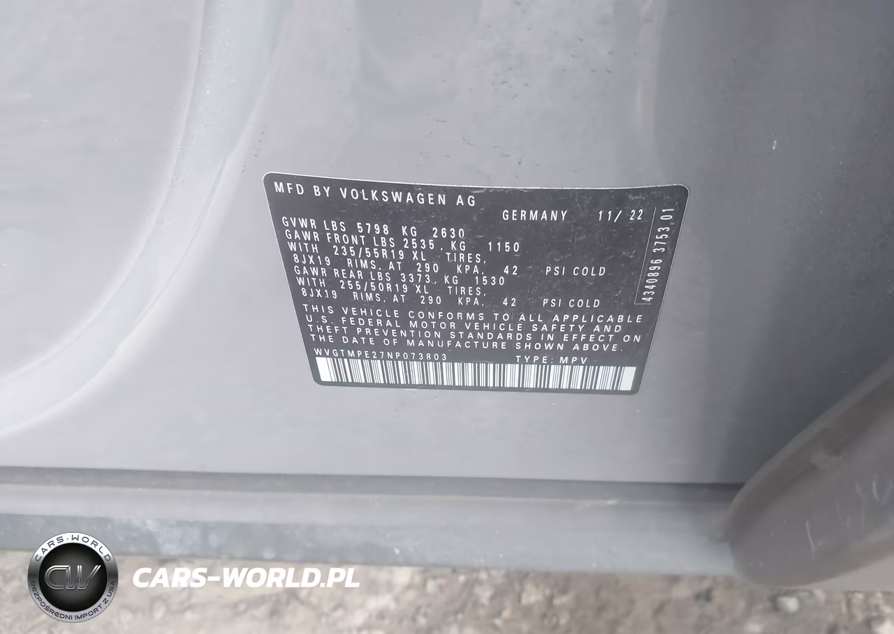 2022 Volkswagen Id.4 Pro S VIN:WVGTMPE27NP073803 - 9