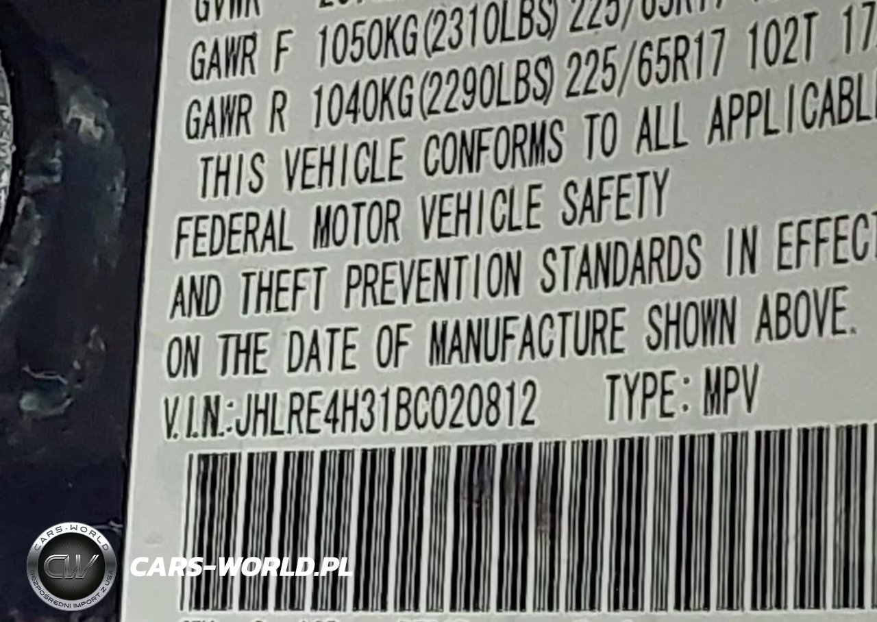2011 Honda Cr-V Lx VIN:JHLRE4H31BC020812 - 9