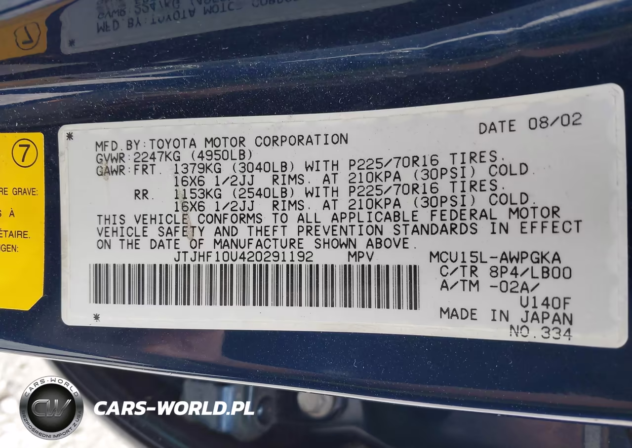 2002 Lexus Rx 300 VIN:JTJHF10U420291192 - 9