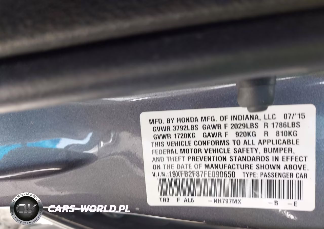 2015 Honda Civic Ex VIN:19XFB2F87FE090650 - 9