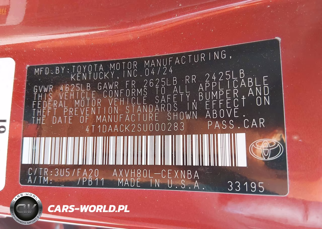 2025 Toyota Camry Le VIN:4T1DAACK2SU000283 - 9
