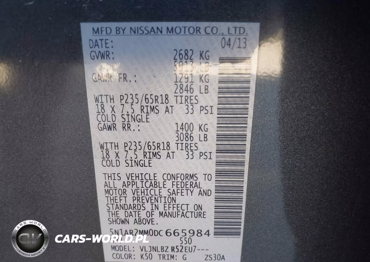 2013 Nissan Pathfinder S VIN:5N1AR2MM0DC665984 - 9