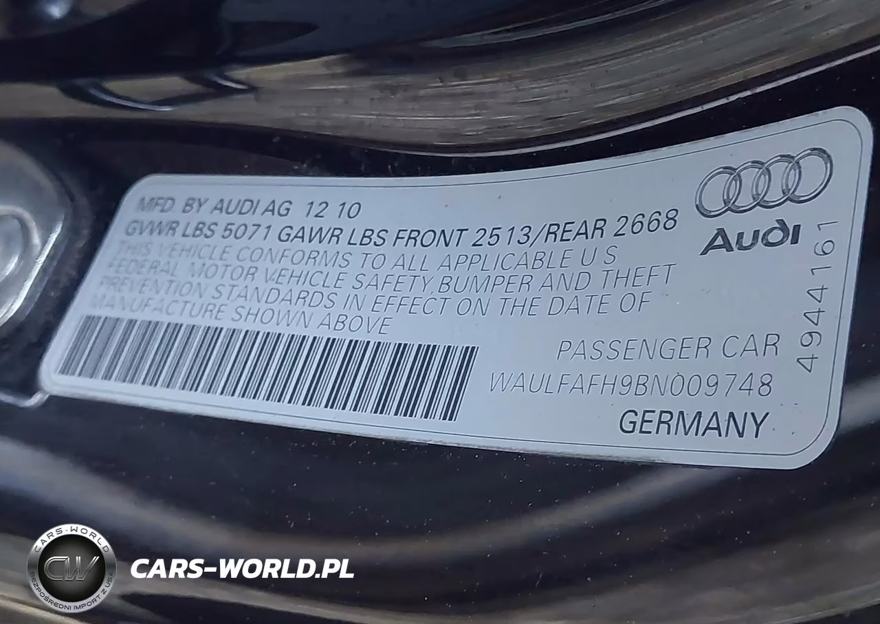 2011 Audi A5 2.0T Premium VIN:WAULFAFH9BN009748 - 9