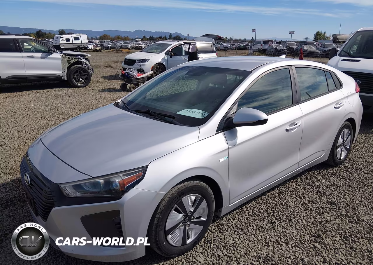 2018 Hyundai Ioniq Hybrid Blue VIN:KMHC65LCXJU100000 - 2