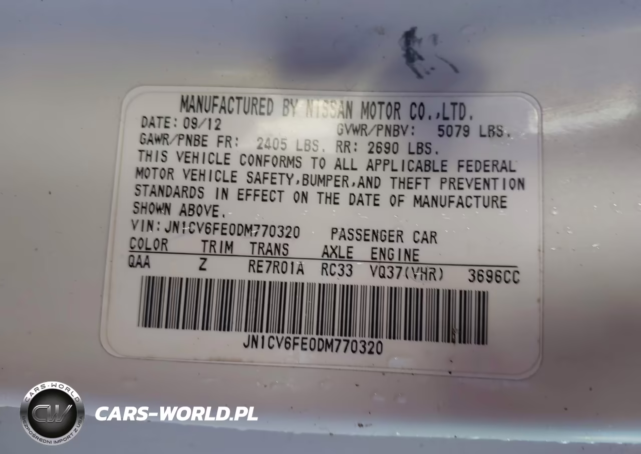 2013 Infiniti Ipl G VIN:JN1CV6FE0DM770320 - 9