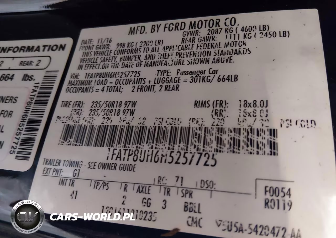 2017 Ford Mustang Ecoboost Premium VIN:1FATP8UH6H5257725 - 9