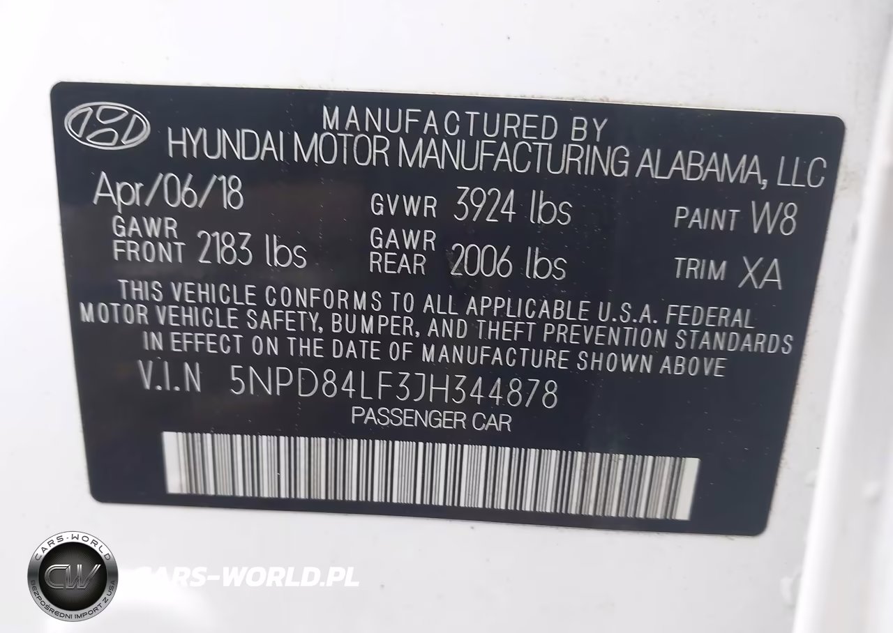 2018 Hyundai Elantra Sel VIN:5NPD84LF3JH344878 - 9
