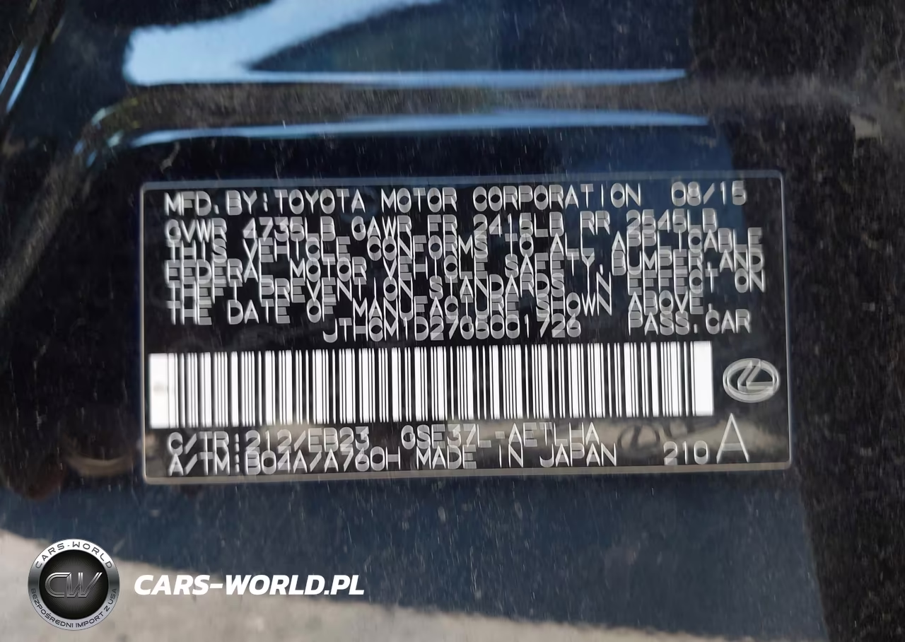 2016 Lexus Is 300 VIN:JTHCM1D27G5001726 - 9