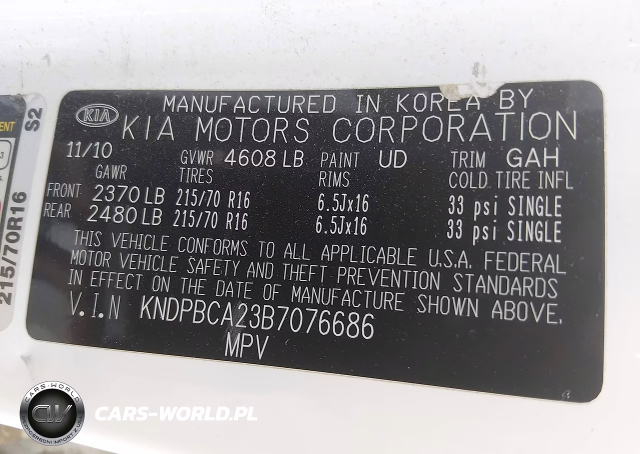 2011 Kia Sportage Lx VIN:KNDPBCA23B7076686 - 9