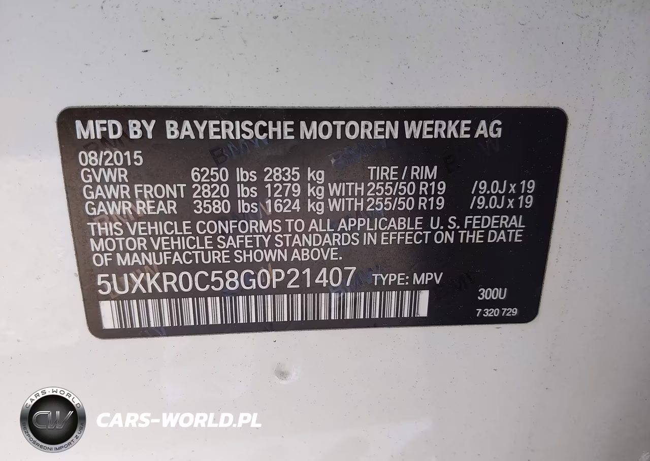 2016 BMW X5 xDrive35I VIN:5UXKR0C58G0P21407 - 9