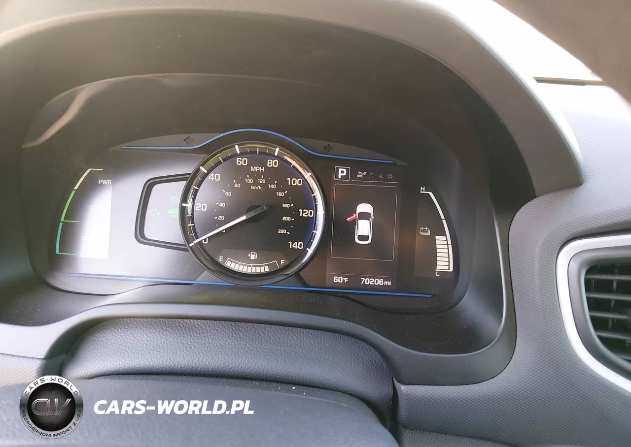 2018 Hyundai Ioniq Hybrid Blue VIN:KMHC65LC5JU100423 - 7