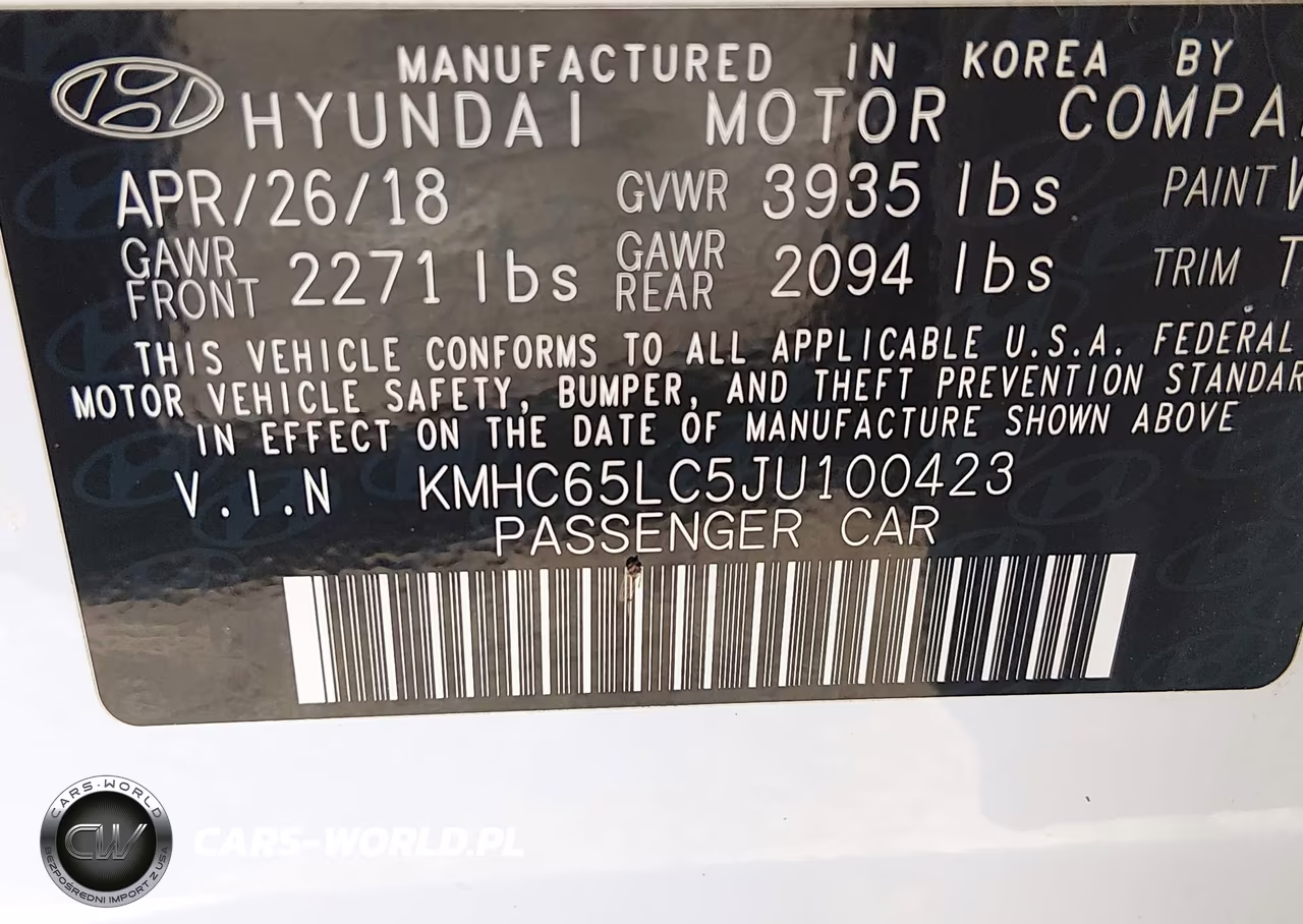 2018 Hyundai Ioniq Hybrid Blue VIN:KMHC65LC5JU100423 - 9