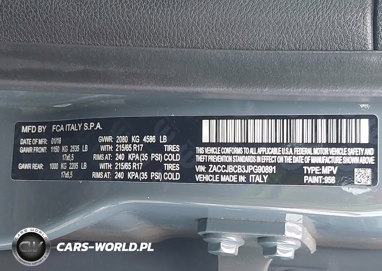 2018 Jeep Renegade Trailhawk 4X4 VIN:ZACCJBCB3JPG90891 - 9