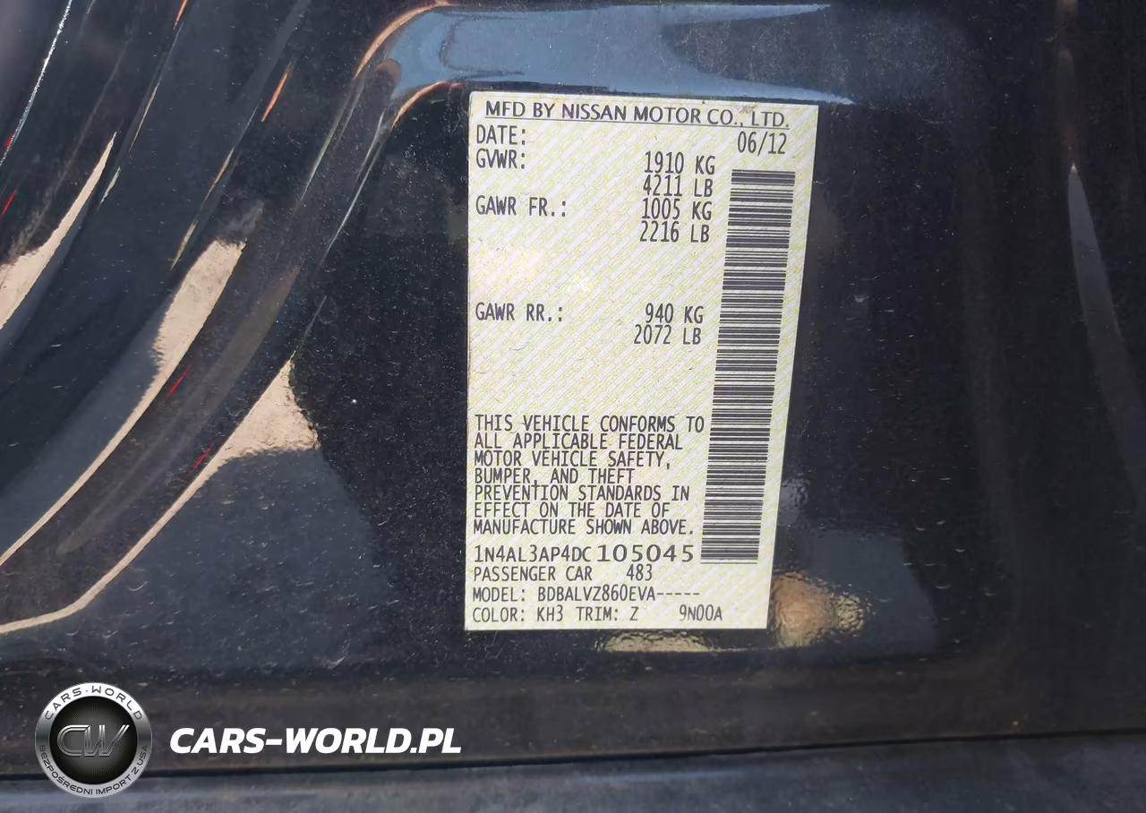 2013 Nissan Altima 2.5 Sl VIN:1N4AL3AP4DC105045 - 9