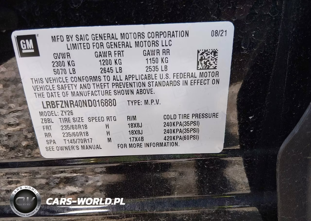 2022 Buick Envision Fwd Essence VIN:LRBFZNR40ND016880 - 9