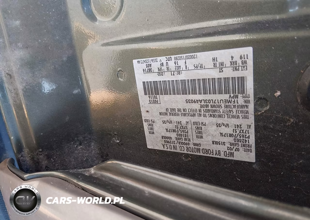 2003 Ford Expedition Eddie Bauer VIN:1FMEU17L03LA49035 - 9