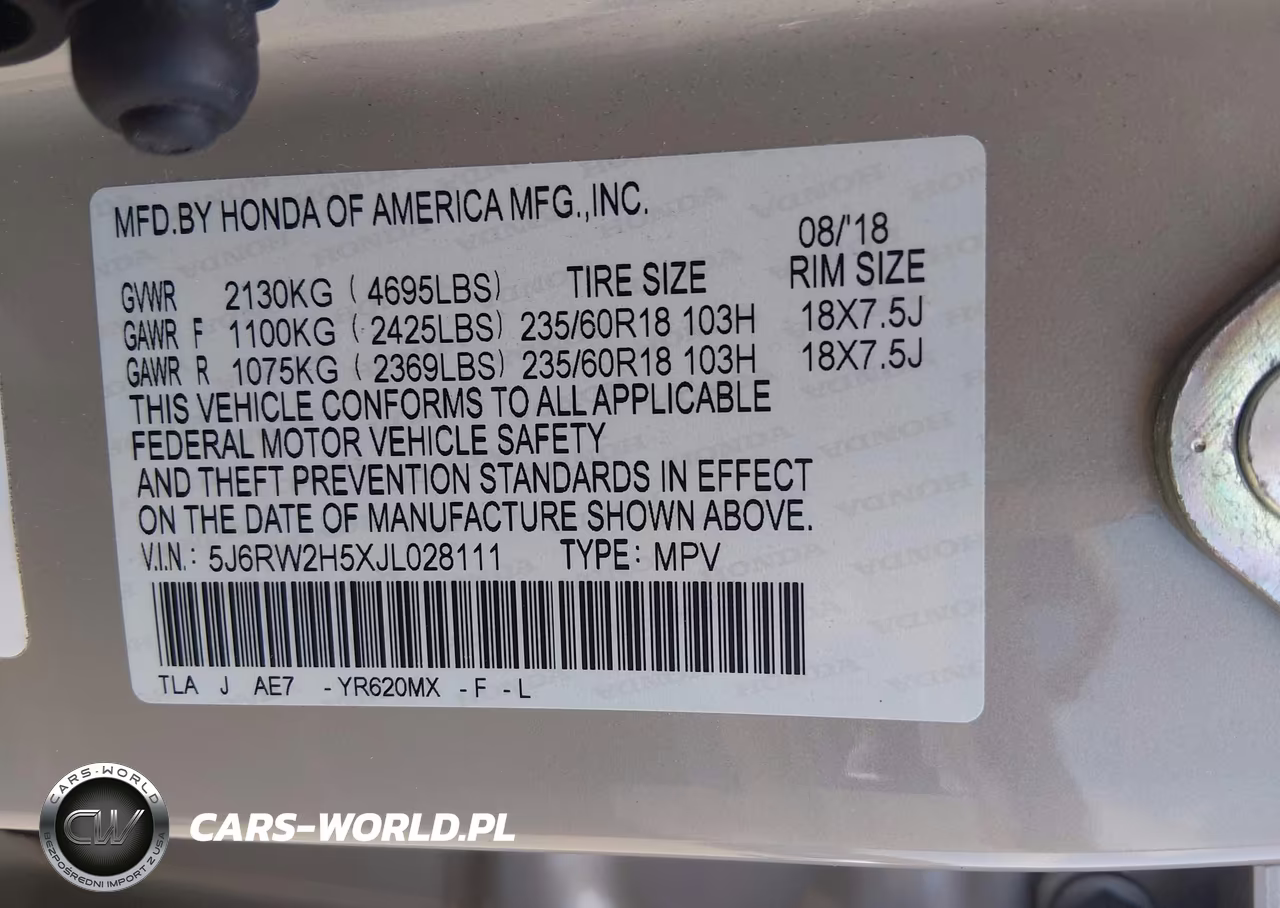 2018 Honda Cr-V Ex VIN:5J6RW2H5XJL028111 - 9