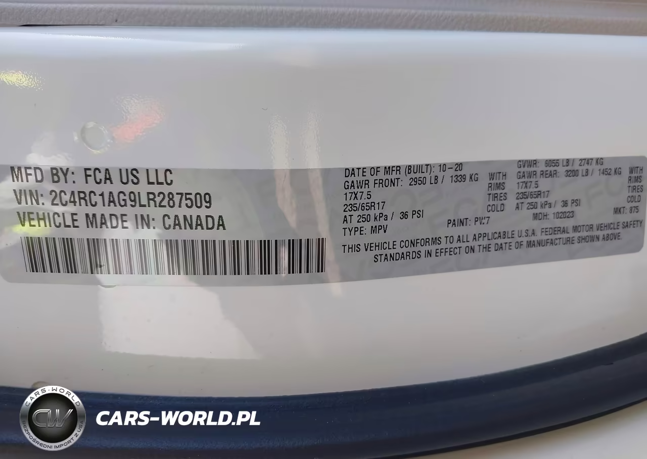 2020 Chrysler Voyager L VIN:2C4RC1AG9LR287509 - 9