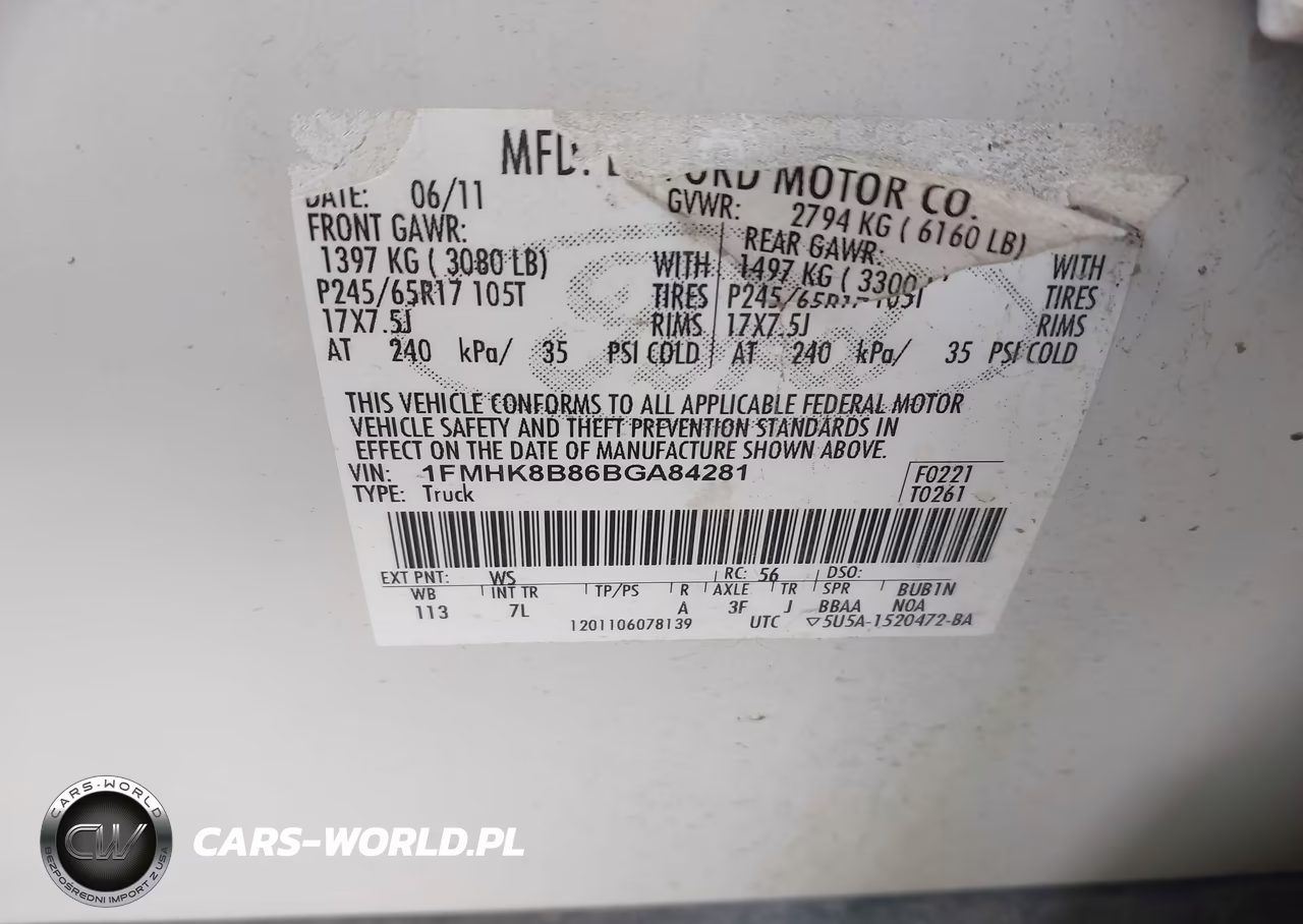 2011 Ford Explorer VIN:1FMHK8B86B6A84281 - 9