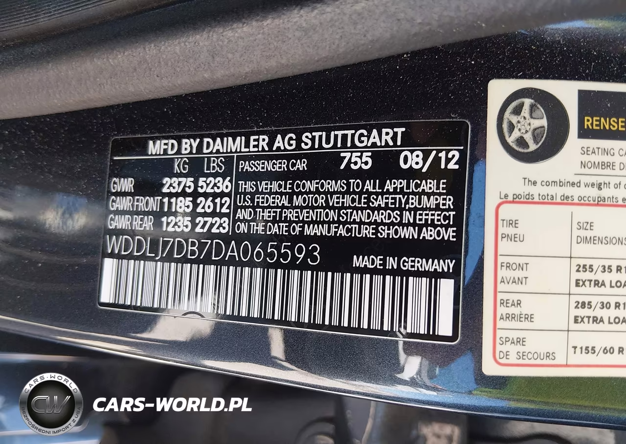 2013 Mercedes-Benz Cls 550 VIN:WDDLJ7DB7DA065593 - 9