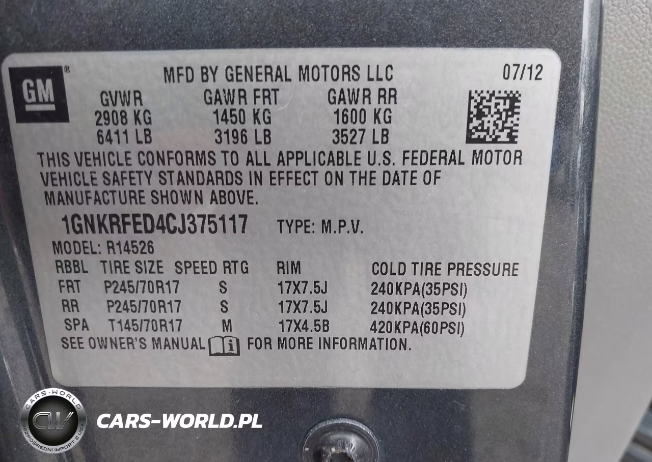 2012 Chevrolet Traverse Ls VIN:1GNKRFED4CJ375117 - 9