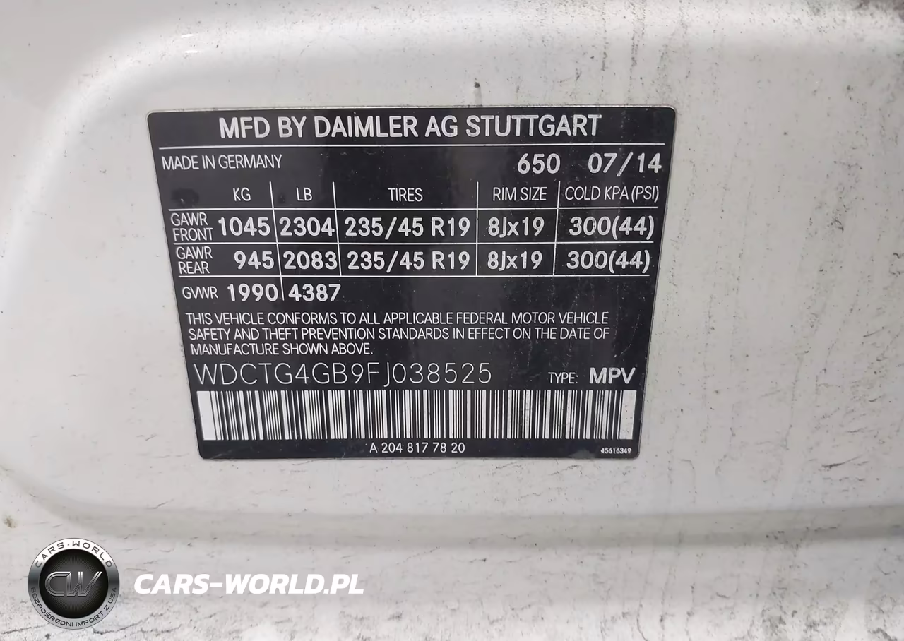 2015 Mercedes-Benz Gla 250 4Matic VIN:WDCTG4GB9FJ038525 - 9