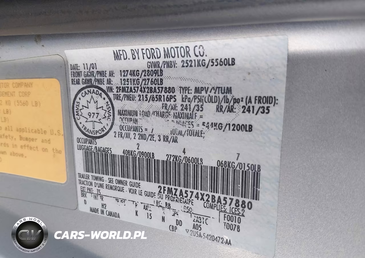 2002 Ford Windstar Sport VIN:2FMZA574X2BA57880 - 9